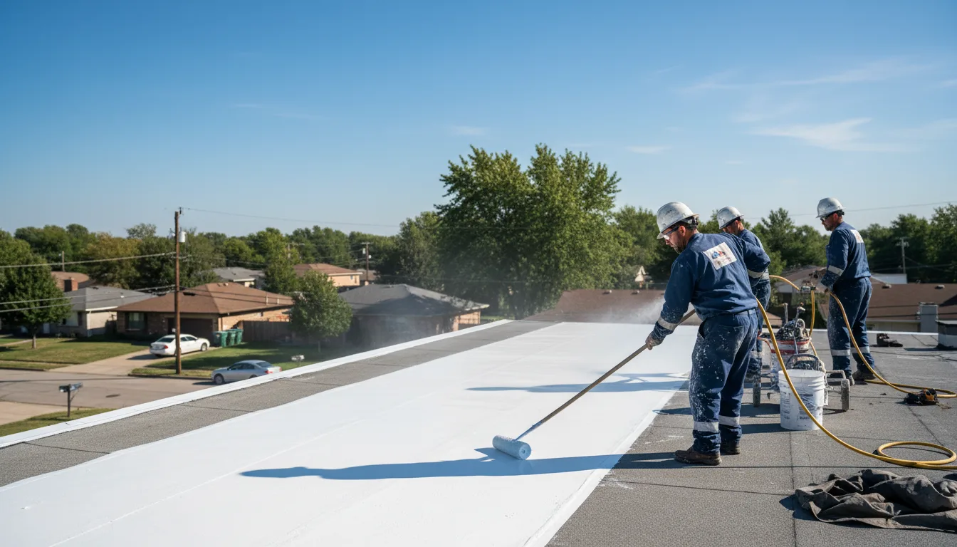Commercial roof coating in Smithton, MO near me